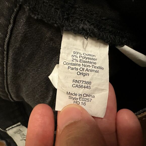 MADEWELL 9" High Riser Skinny Skinny Jeans #E0257 in Faded Black - Picture 10 of 13